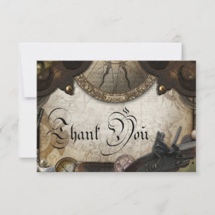 Pirate Themed Dankbarkeit Card Dankeskarte