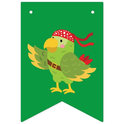 Pirate themed fun buntu / skull & crossbones wimpelkette (Dritte Fahne)