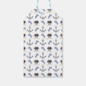 Pirate Themed Geburtstagsparty Danke Geschenkanhänger (Rückseite)