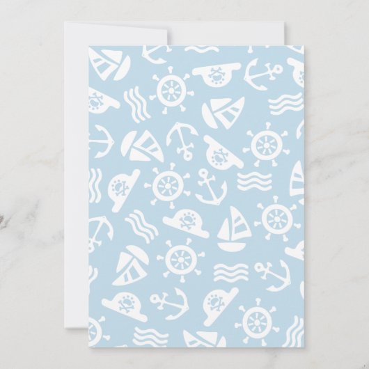 Pirate Themed Geburtstagsparty Einladung (Rückseite)