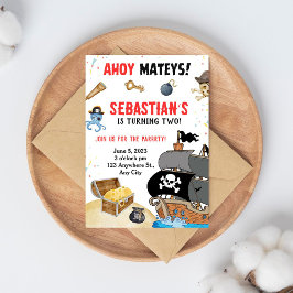 Pirate Themed Geburtstagsparty Einladung