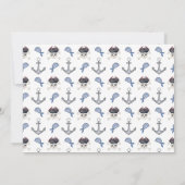 Pirate Themed Geburtstagsparty Einladung (Rückseite)