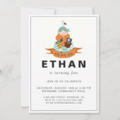 Pirate Themed Geburtstagsparty Einladung (Vorderseite)