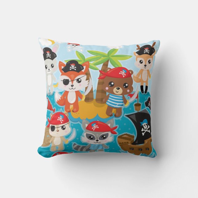 Pirate tierischer Crew Kissen (Vorderseite)