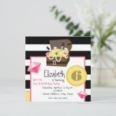 Pirate Treasure Brustmünzen & Juwelen Geburtstag Einladung (Stehend Vorderseite)