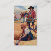 Pirate Treasure Business Card Visitenkarte (Rückseite)