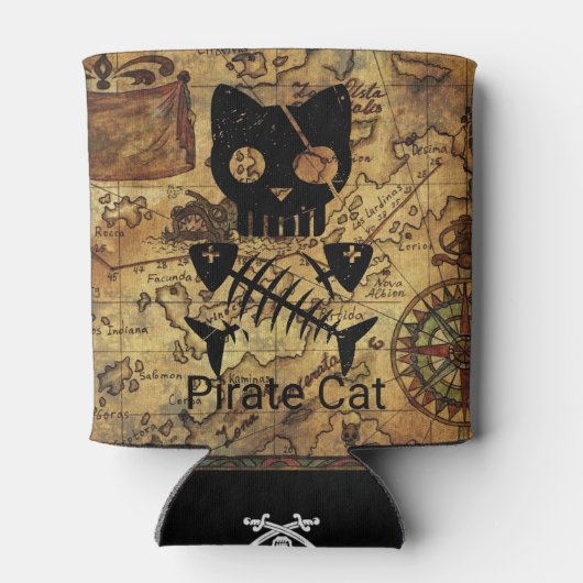 Pirate Treasure Cat Dosenkühler (Rückseite)