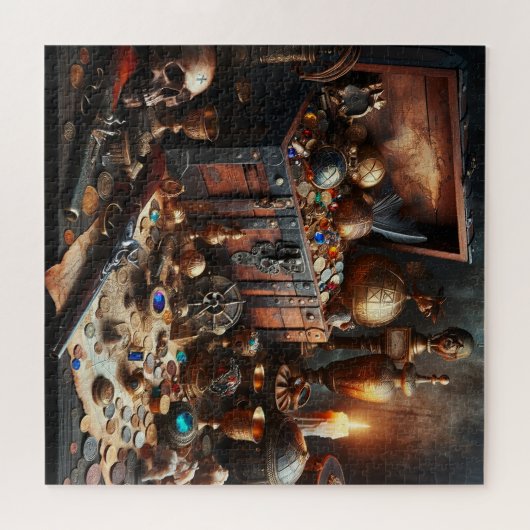 Pirate Treasure Chest Puzzle (Horizontal)