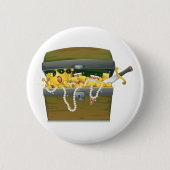 Pirate Treasure Chest with Jewels and Sword Button (Vorderseite)