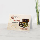 Pirate Treasure Gotcha Day, Junge Karte (Vorderseite)