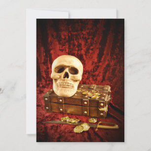 Pirate Treasure Halloween-Party Einladung