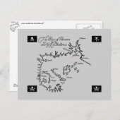 Pirate Treasure Karte (Vorne/Hinten)