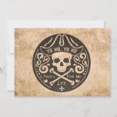 Pirate Treasure Karte Geburtstagseinladung (Rückseite)