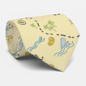 Pirate Treasure Karte und Beute Neck Tie Krawatte (Gerollt)