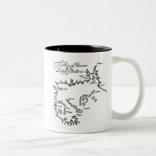 Pirate Treasure Karte Zweifarbige Tasse