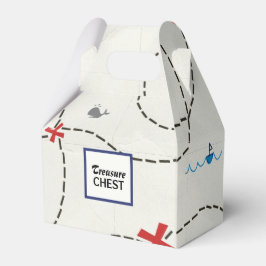 Pirate Treasure Map Schiff Whale Personalisiertes  Geschenkschachtel