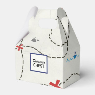 Pirate Treasure Map Schiff Whale Personalisiertes  Geschenkschachtel