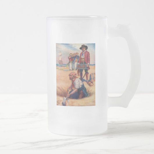 Pirate Treasure Mattglas Bierglas (Rechts)