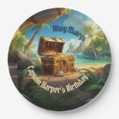 Pirate Treasure & Paradise Pappteller (Vorderseite)