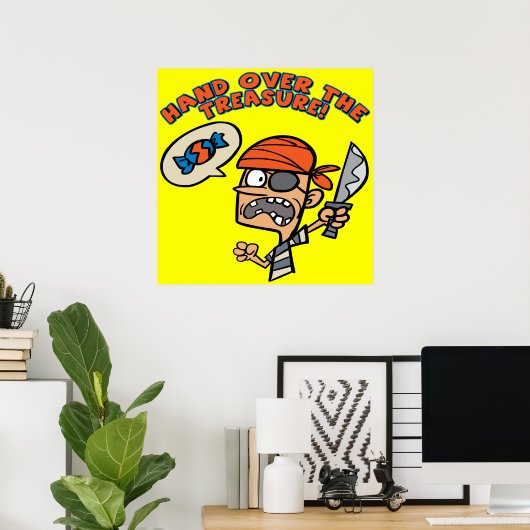 Pirate Treasure Poster (Heimbüro)