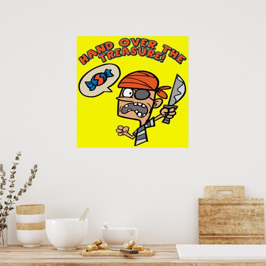 Pirate Treasure Poster (Küche)