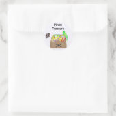 Pirate Treasure Runder Aufkleber (Tasche)