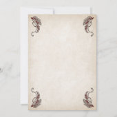 Pirate Treasure Wedding Einladung (Rückseite)