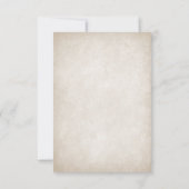 Pirate Treasure Wedding RSVP Karte (Rückseite)