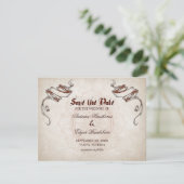 Pirate Treasure Wedding Save The Date (Stehend Vorderseite)