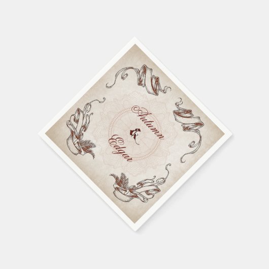 Pirate Treasure Wedding Serviette (Ecke)