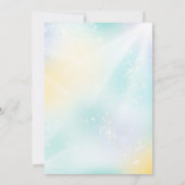 Pirate und Einhorn Einladung Junge Geschwister (Rückseite)