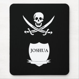 Pirate und Monogramm Mousepad