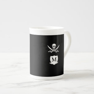 Pirate und Monogramm Porzellantasse
