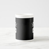 Pirate und Monogramm Porzellantasse (Vorderseite)