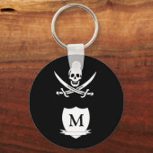 Pirate und Monogramm Schlüsselanhänger (Vorderseite)