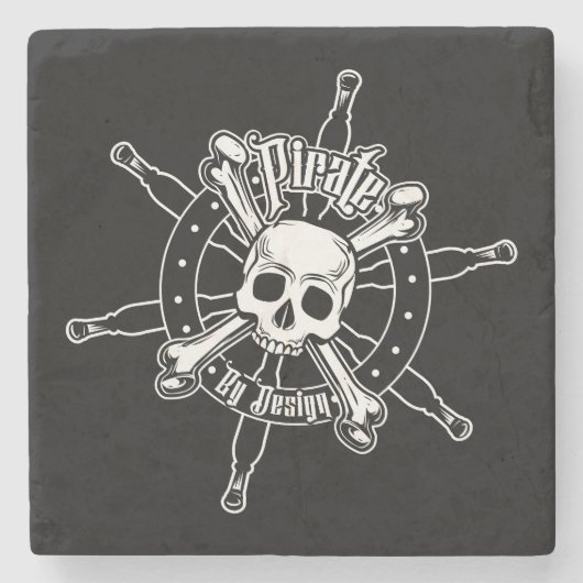 Pirate Untersetzer Stone (Vorderseite)