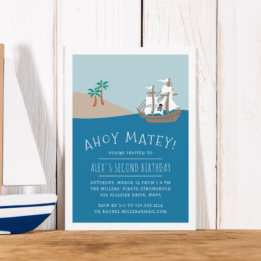 Pirate Voyage | Kindergeburtstag Party Einladung