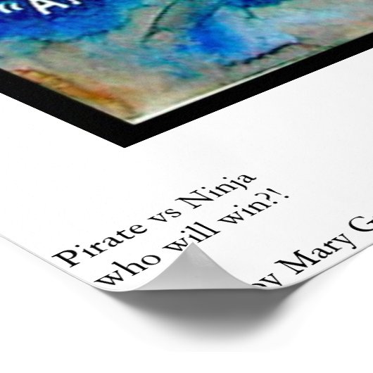 PIRATE vs. NINJA Poster (Ecke)