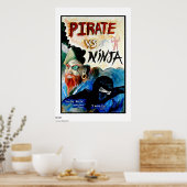 PIRATE vs. NINJA Poster (Küche)