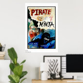 PIRATE vs. NINJA Poster (Heimbüro)