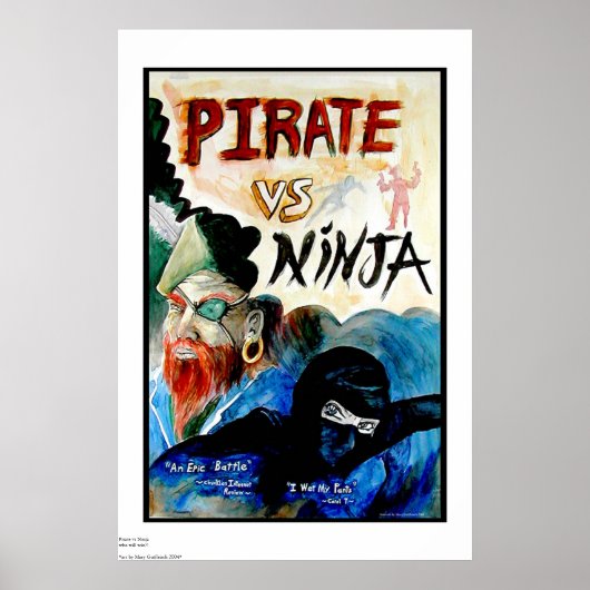 PIRATE vs. NINJA Poster (Vorne)