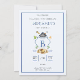 Pirate Wappen Einladung