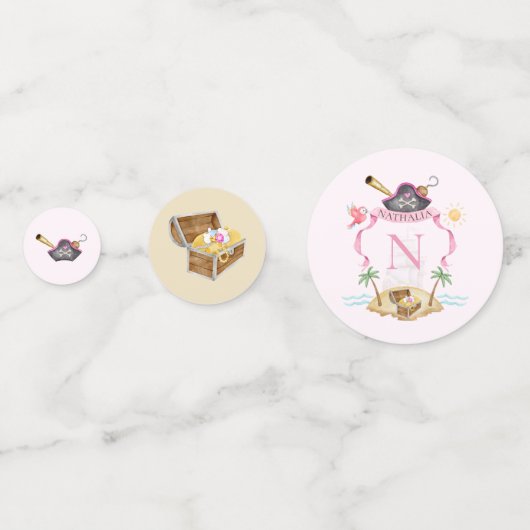 Pirate Wappen Konfetti (Vorderseiten)