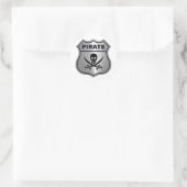 Pirate Wappen Runder Aufkleber (Tasche)