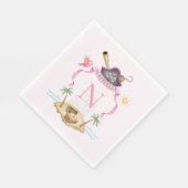 Pirate Wappen Serviette (Ecke)