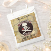 Pirate Wedding Bride Crew "Danke" Geschenktütchen (Ausgeschnitten)