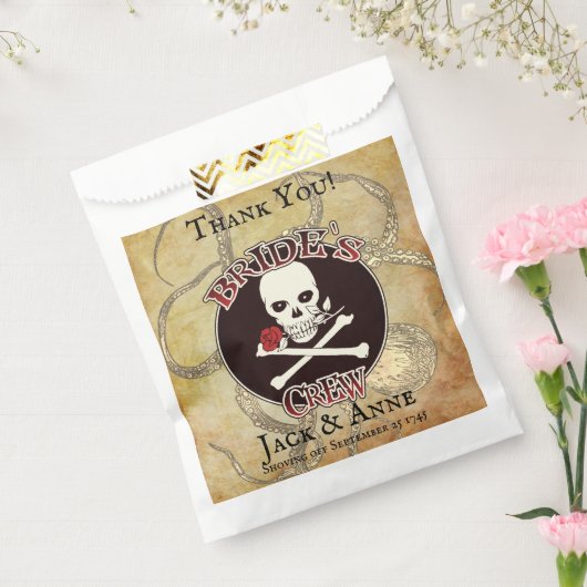 Pirate Wedding Bride Crew "Danke" Geschenktütchen (Versiegelt)