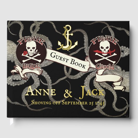 Pirate Wedding Gästebuch (Vorderseite)
