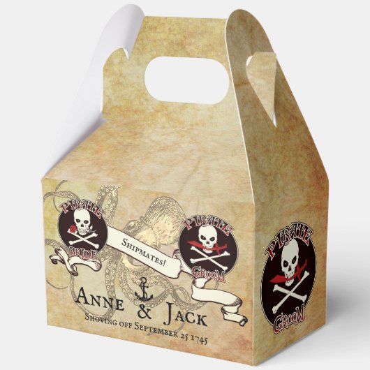 Pirate Wedding Geschenkschachtel (Vorderseite)