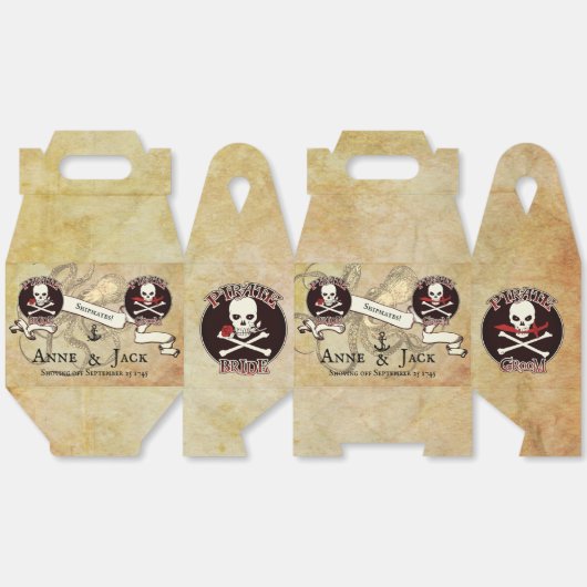 Pirate Wedding Geschenkschachtel (Ungeklappt)